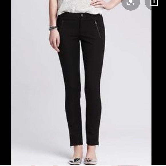Banana Republic Pants - Black Banana Republic Sloan Fit Ankle Zipper Pants